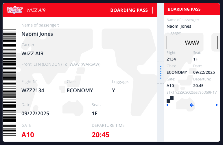 Boarding Pass